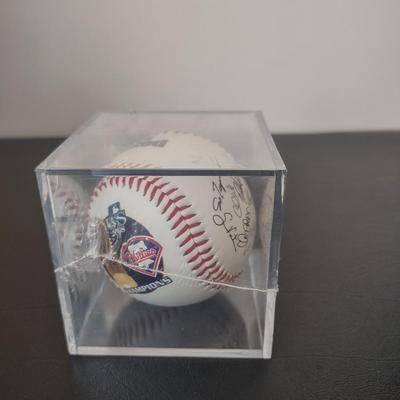 LOT 34K: 2008 World Series Champion Phillies Facsimile Signed Baseballs