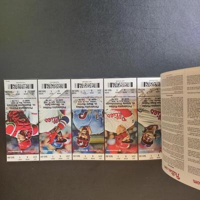 LOT 35K: MLB Philadelphia Phillies Magazines, Media Guides & 2020 Season Tickets w/ Player Portraits
