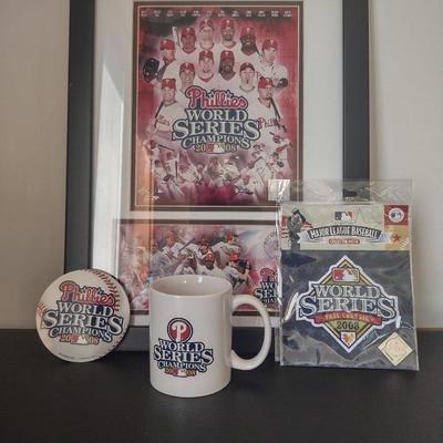 LOT 37K: 2008 World Series Champs Phillies Memorabilia
