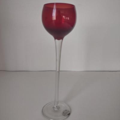 LOT 39K: Colored Glass Shot Glasses & Decorative Flutes
