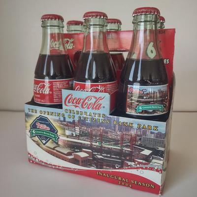 LOT 40K: 6 Pack of Coca-Cola Celebrating Inaugural Season of Phillies Playing at Citizens Bank Park