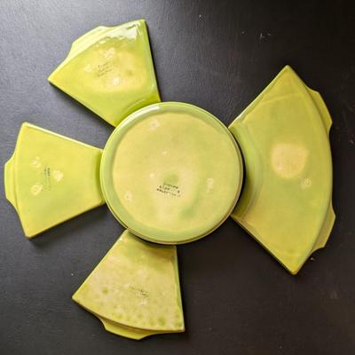 LOT 46K: Vintage Lazy Susan Ceramic Serving Bowl And Dishes