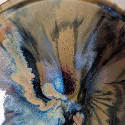 LOT 47K: Beautiful Signed Drip Glazed Pottery Bowls