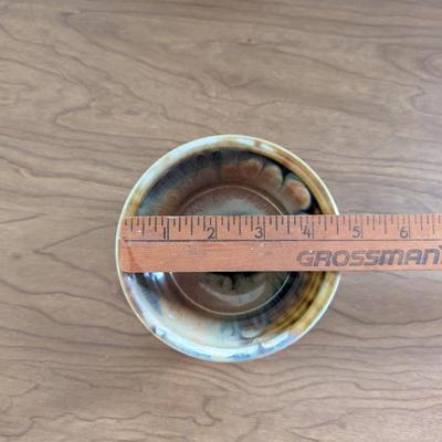 LOT 47K: Beautiful Signed Drip Glazed Pottery Bowls