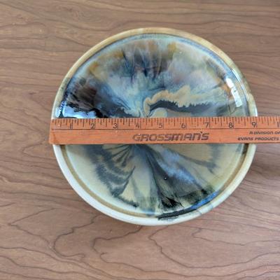 LOT 47K: Beautiful Signed Drip Glazed Pottery Bowls