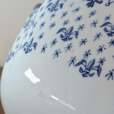 LOT 51K: Collection Of Blue And White Plates, Small Bowl, WCL Serving Bowl, Spode Dish And Candle Jar with Lid