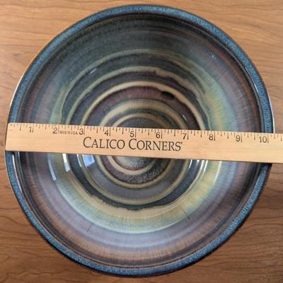 LOT 52K: Signed Hand Made Glazed Coordinating Pottery Bowls
