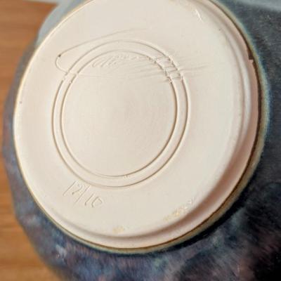 LOT 52K: Signed Hand Made Glazed Coordinating Pottery Bowls