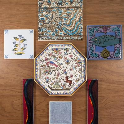 LOT 54K: Collection Of Vintage Ceramic Tiles, From Seattle, Italy And Portugal