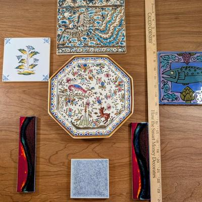 LOT 54K: Collection Of Vintage Ceramic Tiles, From Seattle, Italy And Portugal