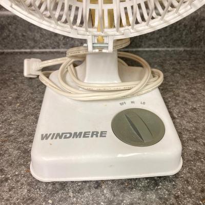 LOT 61U: Three Table / Desk Fans - Windmere and Climate Keeper