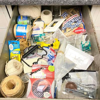 LOT 63U: Utility Room Clean Out - Contents of 10 Drawers