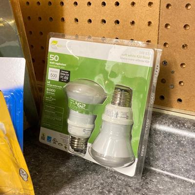 LOT 64U: Large Light Bulb Collection and Light Bulb Changer Pole