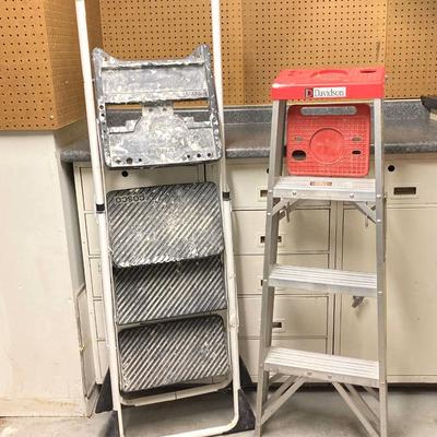 LOT 65U: Davidson 4 Foot Folding Ladder and Cosco Folding Step Stool