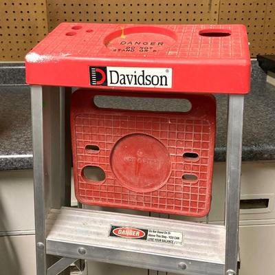LOT 65U: Davidson 4 Foot Folding Ladder and Cosco Folding Step Stool