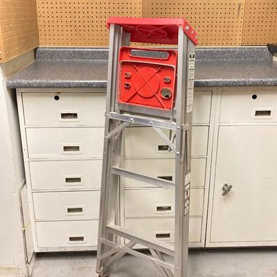 LOT 65U: Davidson 4 Foot Folding Ladder and Cosco Folding Step Stool