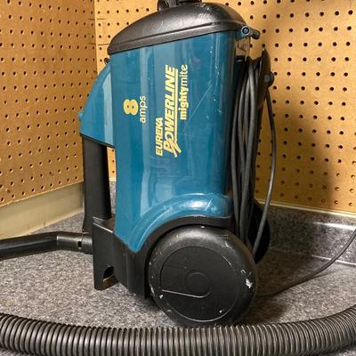LOT 66U: Ridgid Stor N Go Vacuum Model WD5500 0, Eureka Powerline Mightymite Vacuum Model 3673 and Vacuum Bags