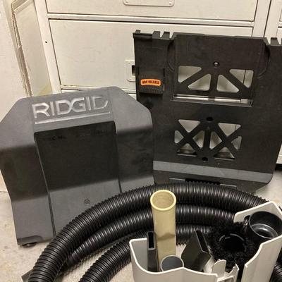 LOT 66U: Ridgid Stor N Go Vacuum Model WD5500 0, Eureka Powerline Mightymite Vacuum Model 3673 and Vacuum Bags