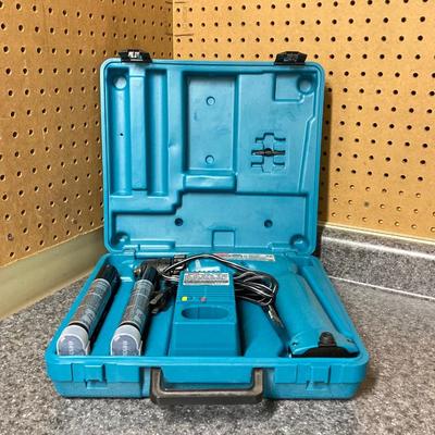 LOT 67U: Makita Drill Model 6095D with Charger, Cordless Screwdrivers, Drill Bits, Hammer, Pry Bar and More