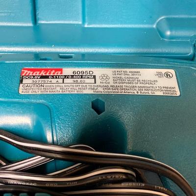 LOT 67U: Makita Drill Model 6095D with Charger, Cordless Screwdrivers, Drill Bits, Hammer, Pry Bar and More