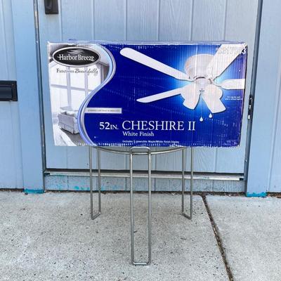 LOT 71G: Harbor Breeze Chesire II White 52 Inch Ceiling Fan in Original Box #0317063 (NOS)