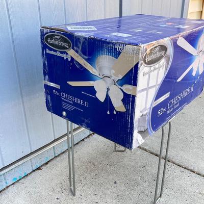 LOT 71G: Harbor Breeze Chesire II White 52 Inch Ceiling Fan in Original Box #0317063 (NOS)