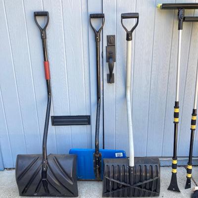 LOT 72G: Collection of Shovels and Brooms
