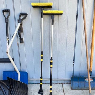 LOT 72G: Collection of Shovels and Brooms