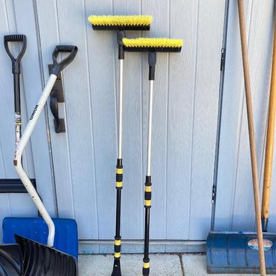 LOT 72G: Collection of Shovels and Brooms