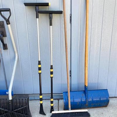 LOT 72G: Collection of Shovels and Brooms