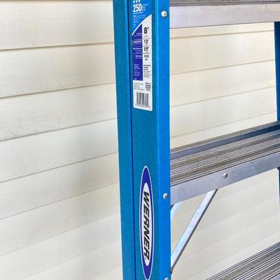 LOT 73G: Werner 8 Foot Folding Step Ladder