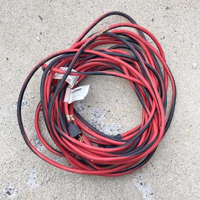 LOT 74G: Husky Deck Mate Pressure Washer HU80215, Husky Electric Power Cord and Pair of Telescopic Brushes /