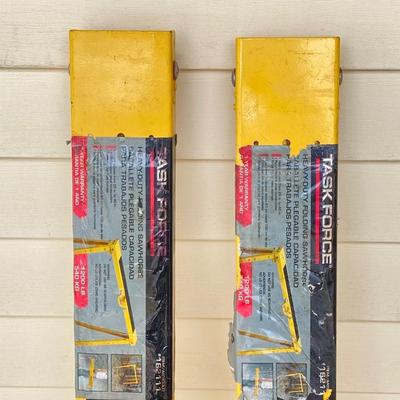 LOT 75G: Pair of Task Force Metal Heavy Duty Sawhorses