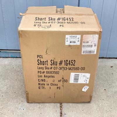 LOT 77G: Ceramic 3-Bowl Floor Fountain in Original Box (NOS)