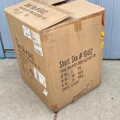 LOT 77G: Ceramic 3-Bowl Floor Fountain in Original Box (NOS)