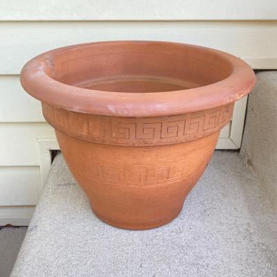 LOT 80G: Three Terra Cotta Planters