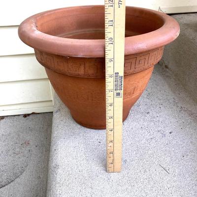 LOT 80G: Three Terra Cotta Planters