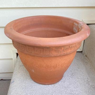 LOT 80G: Three Terra Cotta Planters