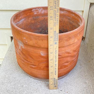 LOT 80G: Three Terra Cotta Planters