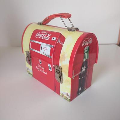 LOT 101K: Classic Coca Cola Bottles and Miniature Lunch Metal Pail