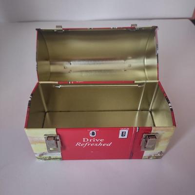 LOT 101K: Classic Coca Cola Bottles and Miniature Lunch Metal Pail