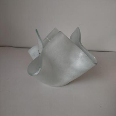 LOT 109K: Metal Menorah, Metal Lightswitch Faceplate and Vintage Tony Serviente Handkerchief Vases