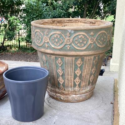 LOT 121G: Large Collection of Planters - Terra Cotta, Ceramic and More