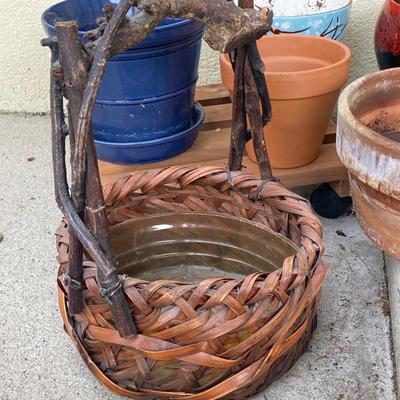 LOT 121G: Large Collection of Planters - Terra Cotta, Ceramic and More