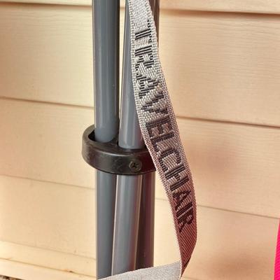 LOT 123G: Outdoor Portable Chairs with Pair of Small Coolers (Coleman and Rubbermaid)