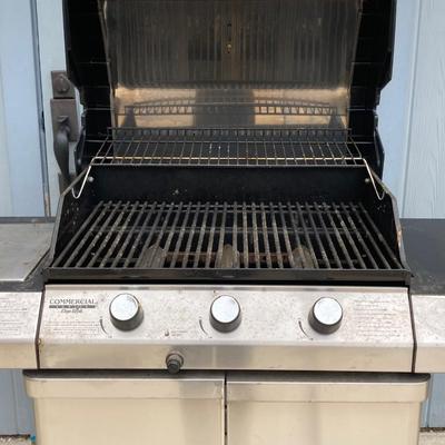 LOT 126G: Char-broil Commercial Series Outdoor Gas Grill with Accessories