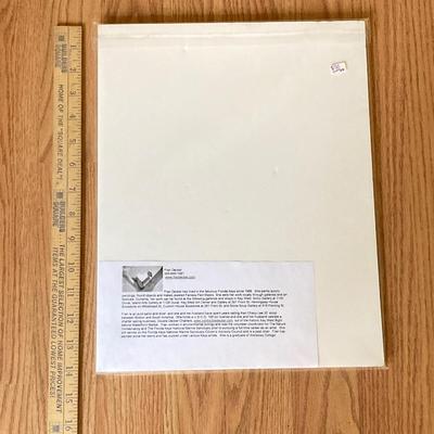 LOT 128X: Artist Fran Decker Titled "White" Signed Painting