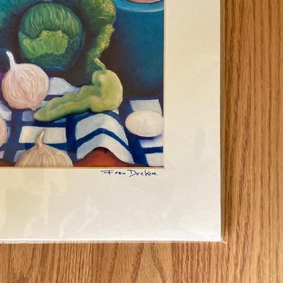 LOT 128X: Artist Fran Decker Titled "White" Signed Painting