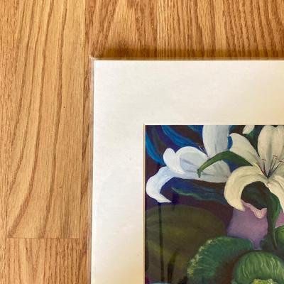LOT 128X: Artist Fran Decker Titled "White" Signed Painting