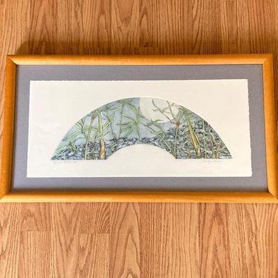 LOT 129X: Signed and Numbered Wall Art - "Bamboo Stream" 7/100 by Artist Carolyn Cohen